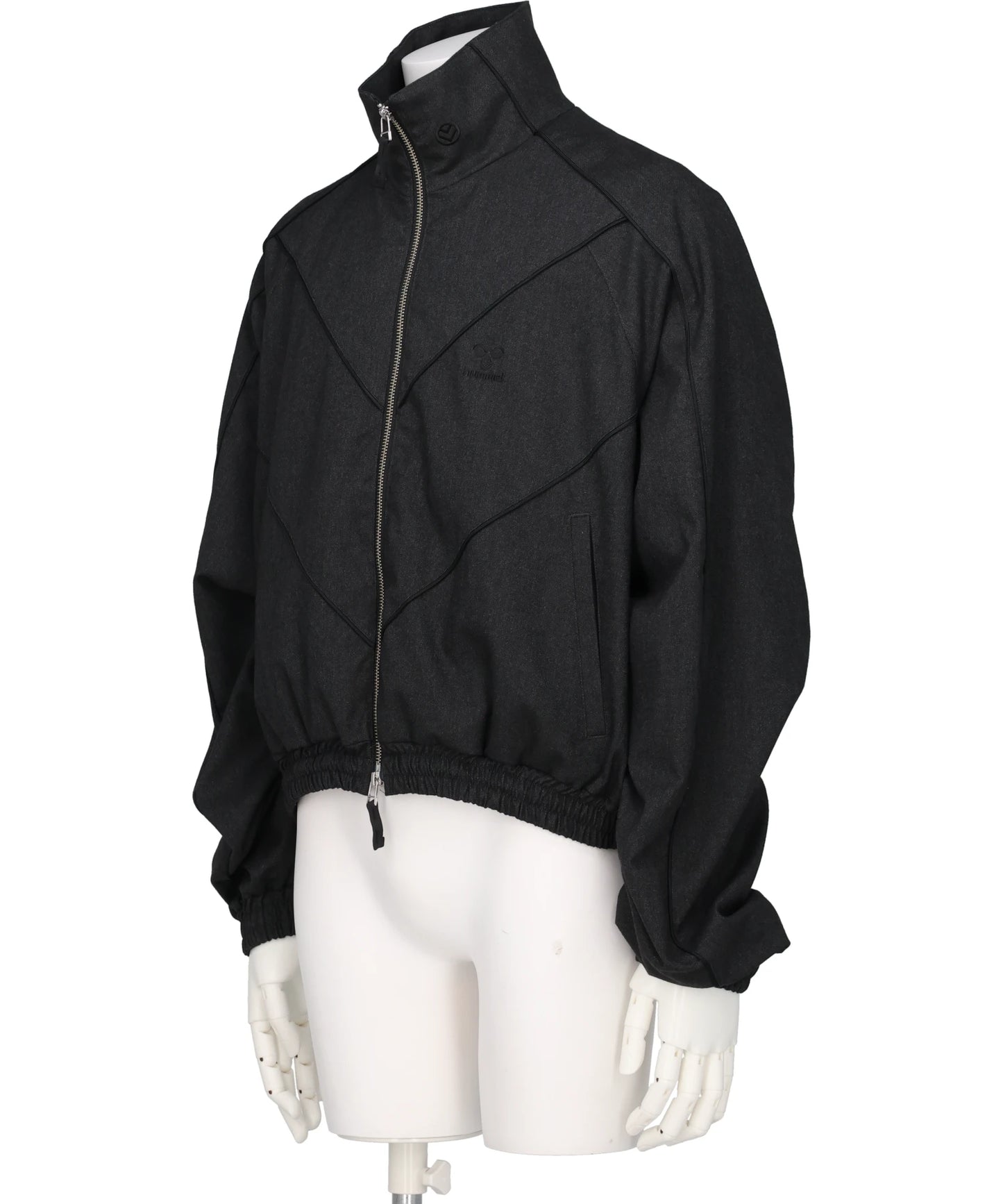 CHEVRON PIPINGWOOL TRACK JACKET