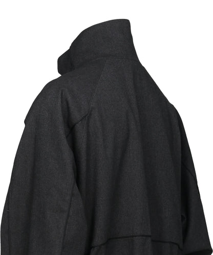 CHEVRON PIPINGWOOL TRACK JACKET