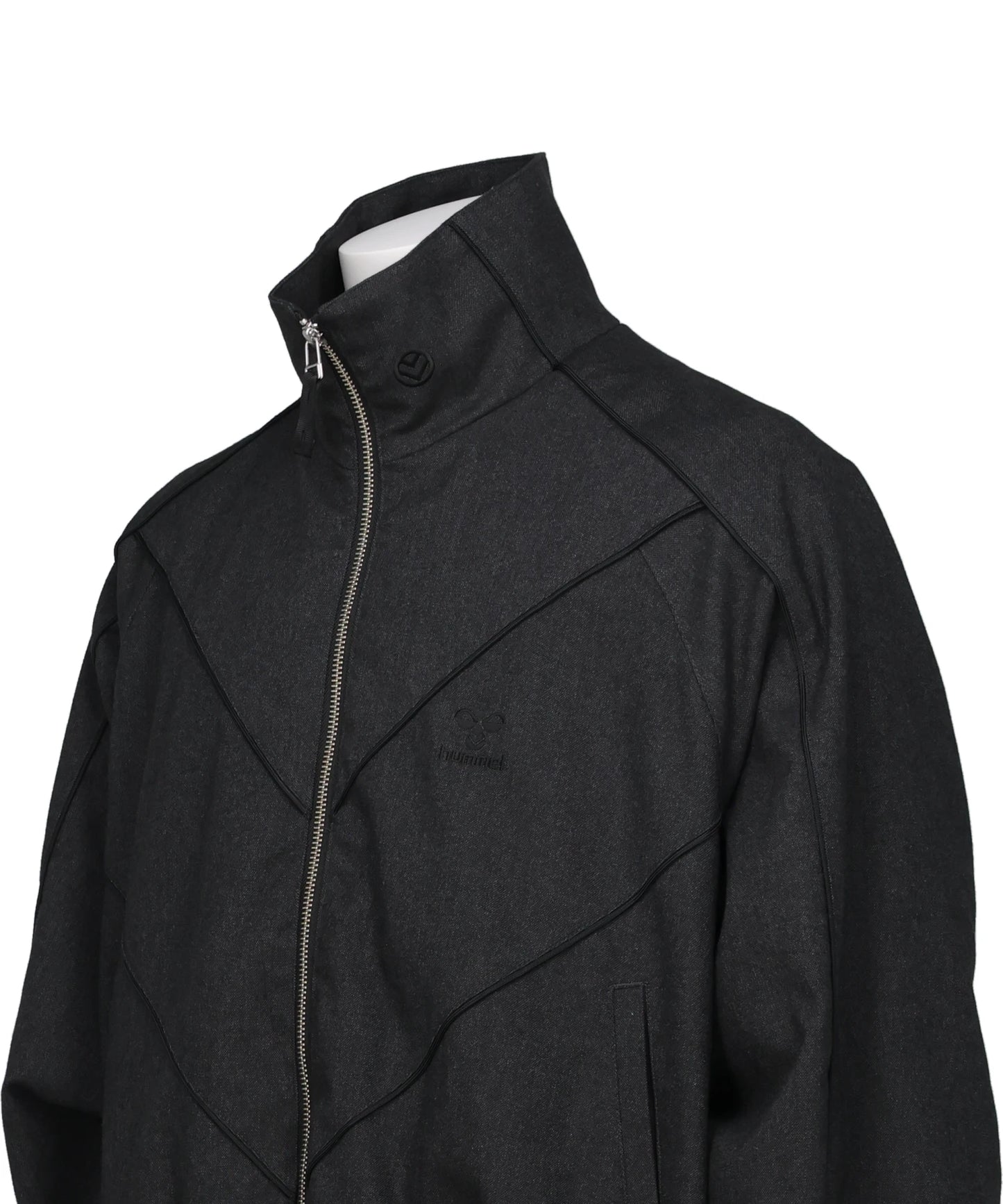 CHEVRON PIPINGWOOL TRACK JACKET