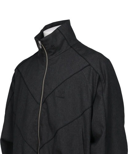 CHEVRON PIPINGWOOL TRACK JACKET