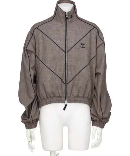 CHEVRON PIPINGWOOL TRACK JACKET