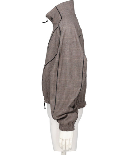 CHEVRON PIPINGWOOL TRACK JACKET