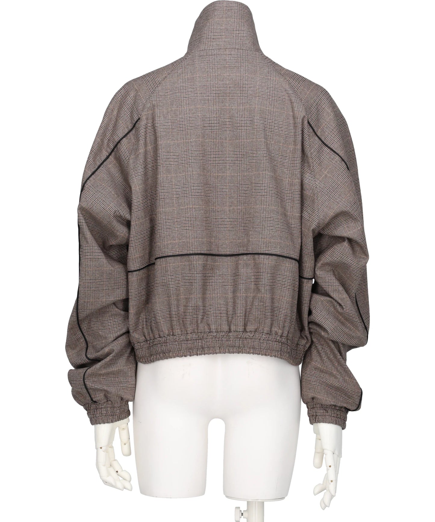 CHEVRON PIPINGWOOL TRACK JACKET