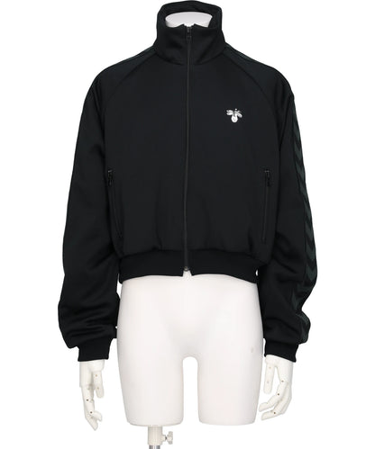 BEADED BUMBLE BEE TRACK JERSEY JACKET