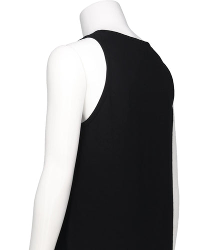 "WAIST STUDS" FANCY DOBBY TAG TANK TOP