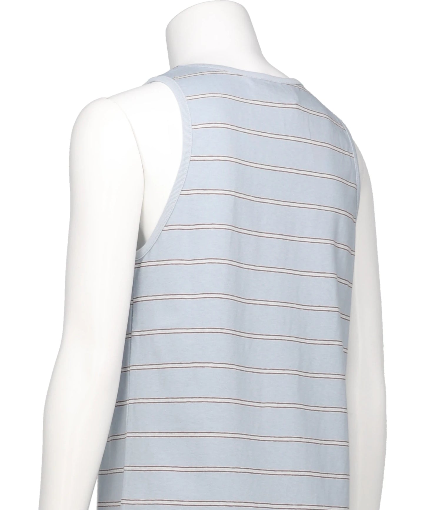 "WAIST STUDS" BORDER TANK TOPS