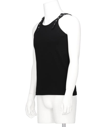 COTTON RIB STRAP TANK-TOP