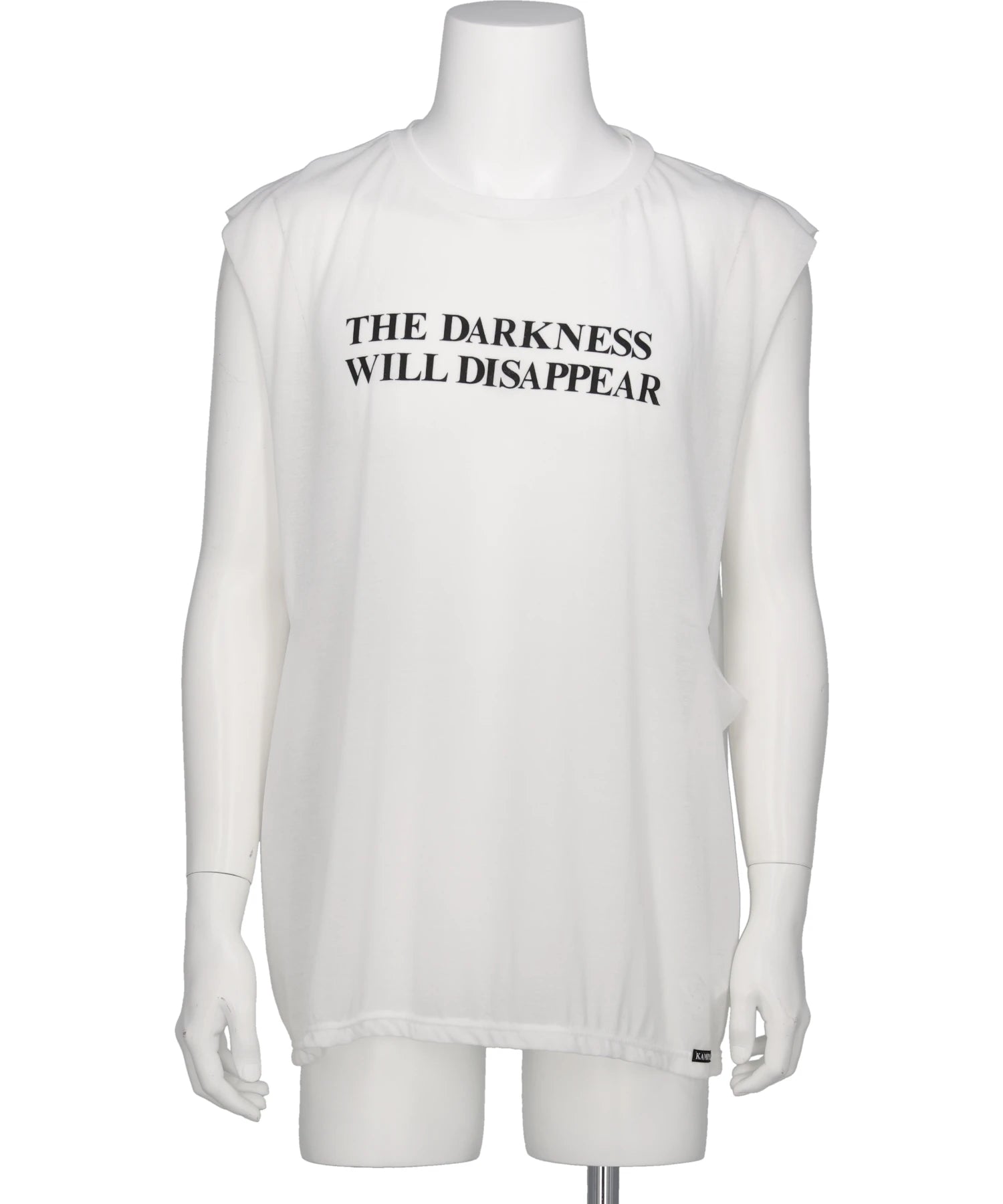 KAMIYA(カミヤ) 2026SS TYPOGRAPHY PRINT SHEER JERSEY SLEEVELESST-SHIRT G16TS082