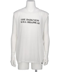 KAMIYA(カミヤ) 2026SS TYPOGRAPHY PRINT SHEER JERSEY SLEEVELESST-SHIRT G16TS082