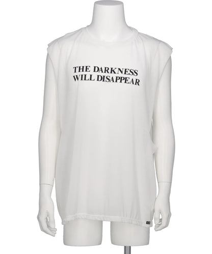 KAMIYA(カミヤ) 2026SS TYPOGRAPHY PRINT SHEER JERSEY SLEEVELESST-SHIRT G16TS082
