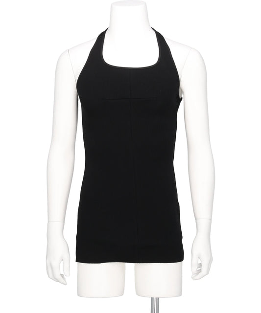 MATIÈRES FÉCALES(マティエール・フェカール) 2026AW WOMEN CROSS SEAM TANK KNIT MAT01T101