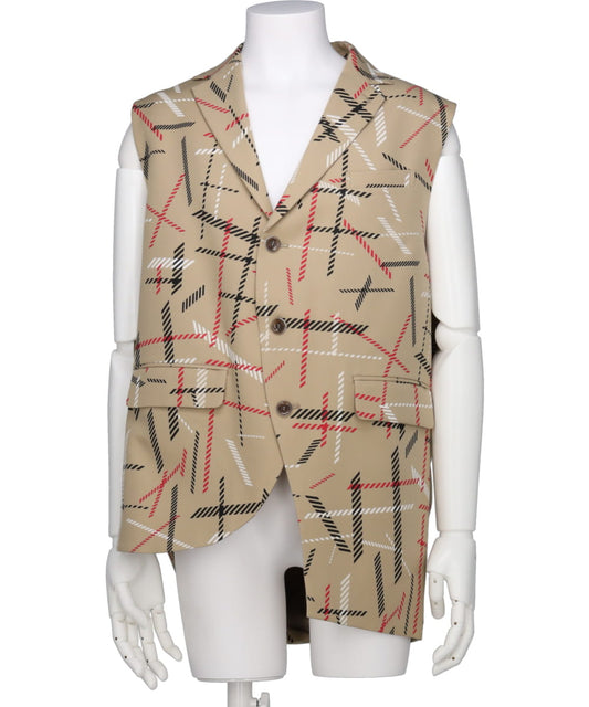WIND BLOW CHECK BALL JACKET VEST
