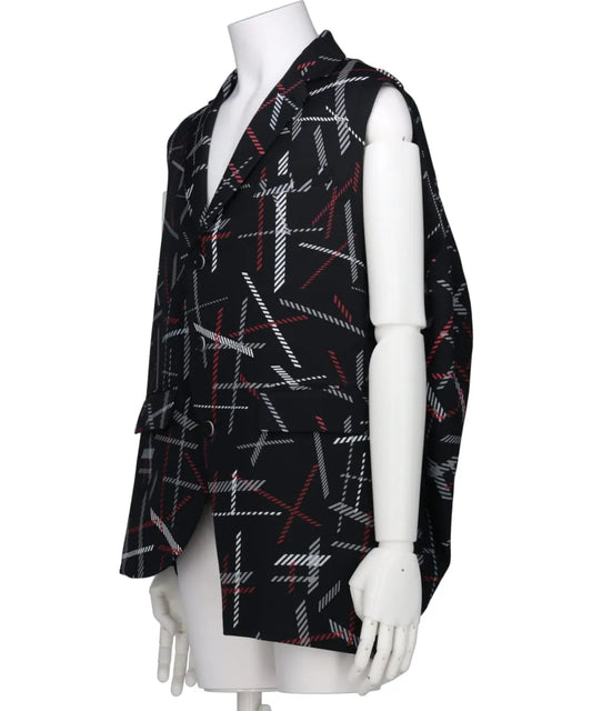 WIND BLOW CHECK BALL JACKET VEST