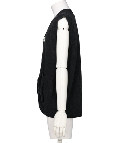 KNIT VEST W/ PEARL BUTTONS