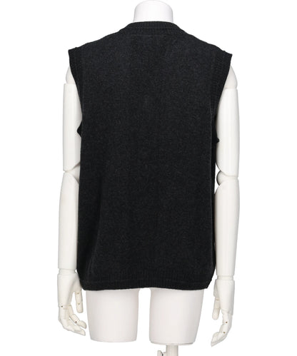 KNIT VEST W/ PEARL BUTTONS