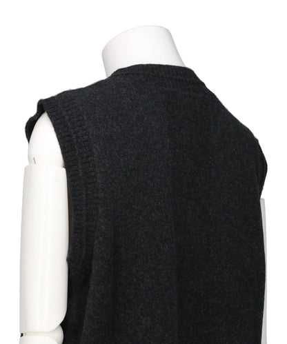 KNIT VEST W/ PEARL BUTTONS