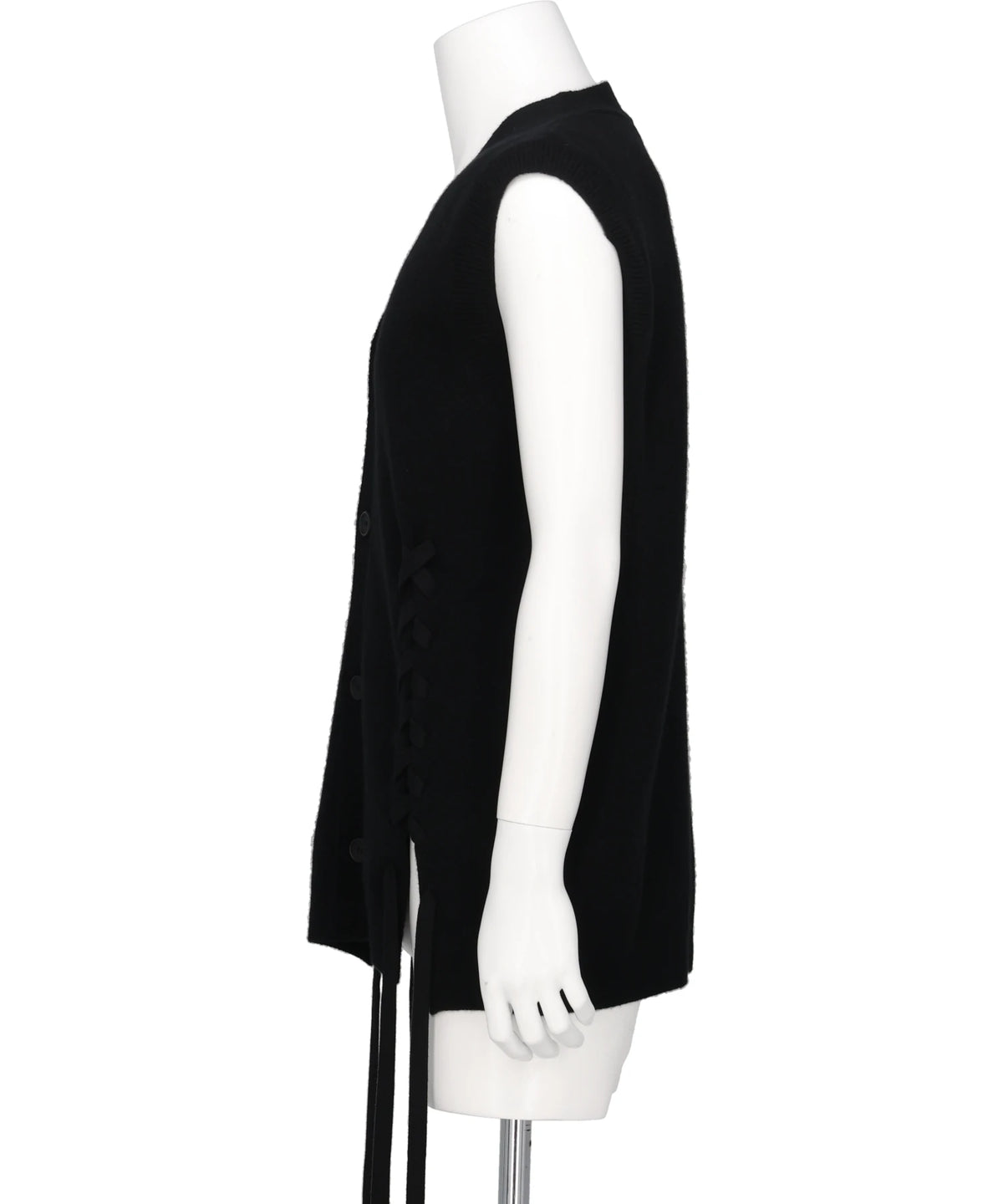 MERINO LACE UP HEM VEST