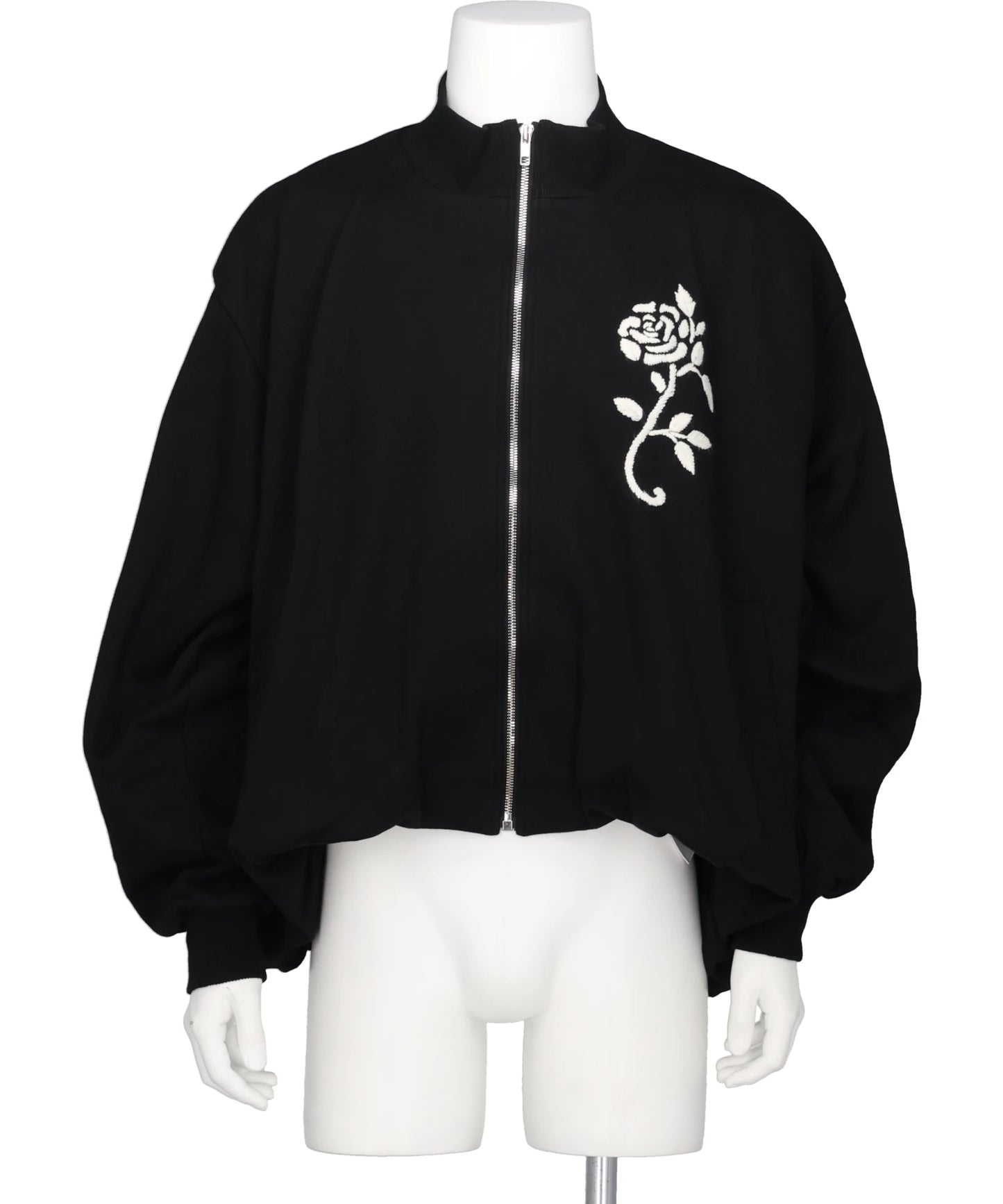 VIVIANO(ヴィヴィアーノ) 2026AW HANDEMBROIDERED BALLOON JERSEYZIP-UPTOP VM-AW26-T07