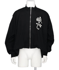 VIVIANO(ヴィヴィアーノ) 2026AW HANDEMBROIDERED BALLOON JERSEYZIP-UPTOP VM-AW26-T07