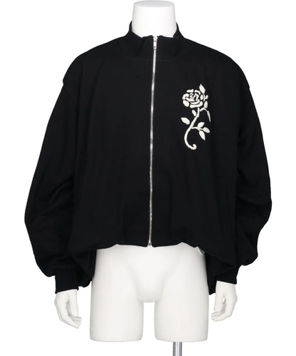 VIVIANO(ヴィヴィアーノ) 2026AW HANDEMBROIDERED BALLOON JERSEYZIP-UPTOP VM-AW26-T07