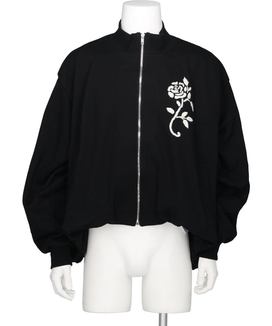 VIVIANO(ヴィヴィアーノ) 2026AW HANDEMBROIDERED BALLOON JERSEYZIP-UPTOP VM-AW26-T07