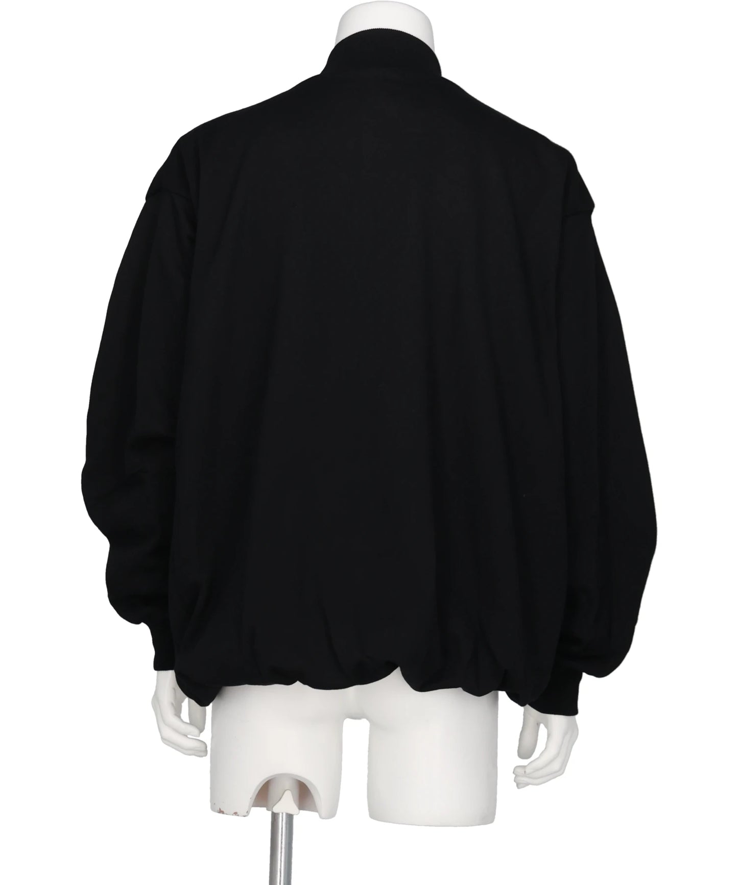 HANDEMBROIDERED BALLOON JERSEYZIP-UPTOP