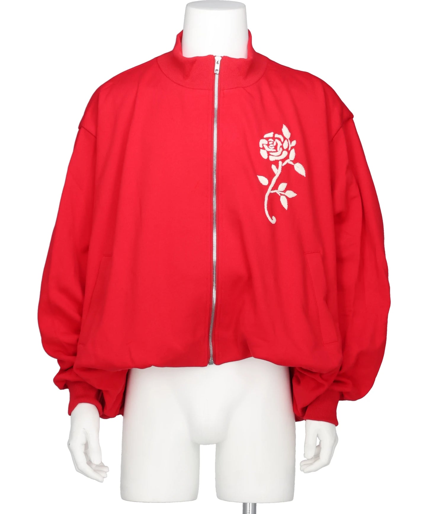 VIVIANO(ヴィヴィアーノ) 2026AW HANDEMBROIDERED BALLOON JERSEYZIP-UPTOP VM-AW26-T07