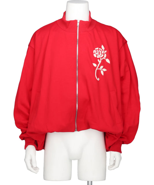 VIVIANO(ヴィヴィアーノ) 2026AW HANDEMBROIDERED BALLOON JERSEYZIP-UPTOP VM-AW26-T07