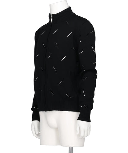 CRYSTAL EMBELLISHED TRACK TOP