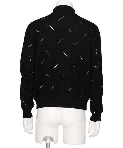 CRYSTAL EMBELLISHED TRACK TOP