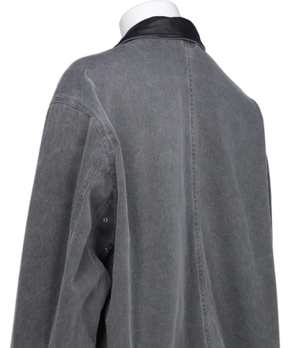 COTTON CUT-OFF COVERALL JACKET