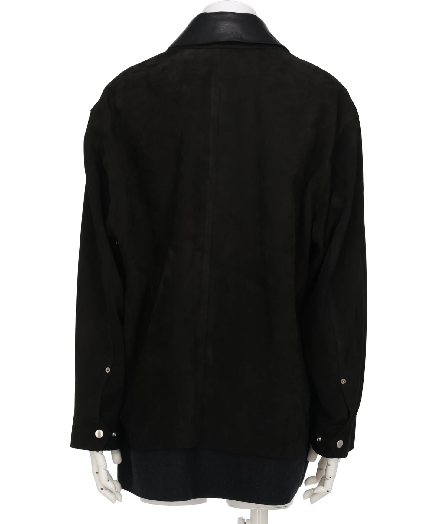 NUBACK LEATHER COVERALL JACKET