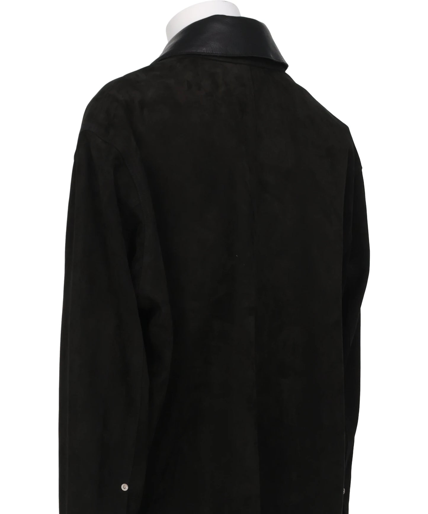 NUBACK LEATHER COVERALL JACKET