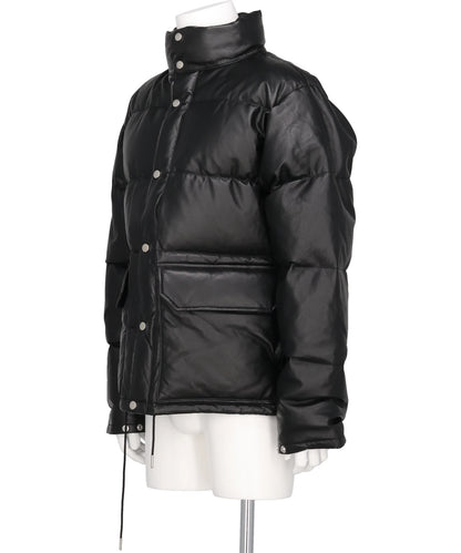LEATHER DOWN JACKET