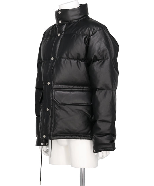 LEATHER DOWN JACKET