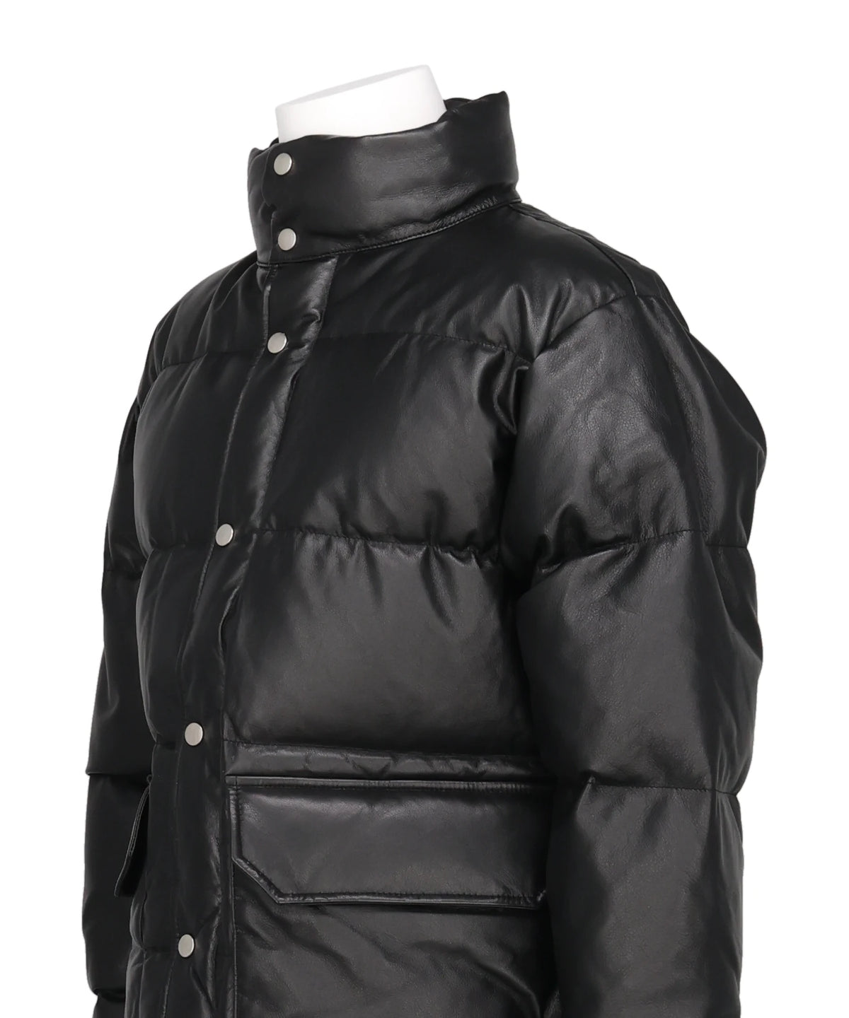 LEATHER DOWN JACKET