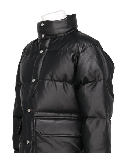 LEATHER DOWN JACKET