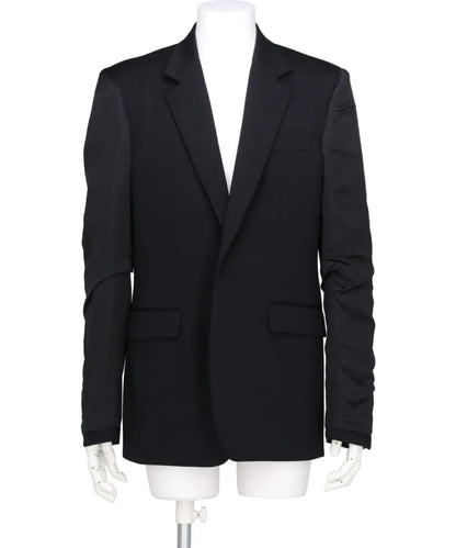 DOESKIN INSIDEOUT SLEEVE SINGLE BREASTED JACKET
