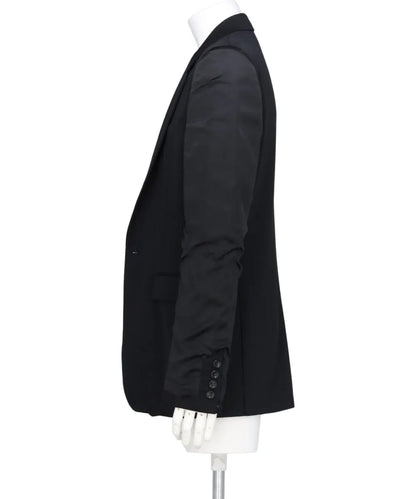 DOESKIN INSIDEOUT SLEEVE SINGLE BREASTED JACKET