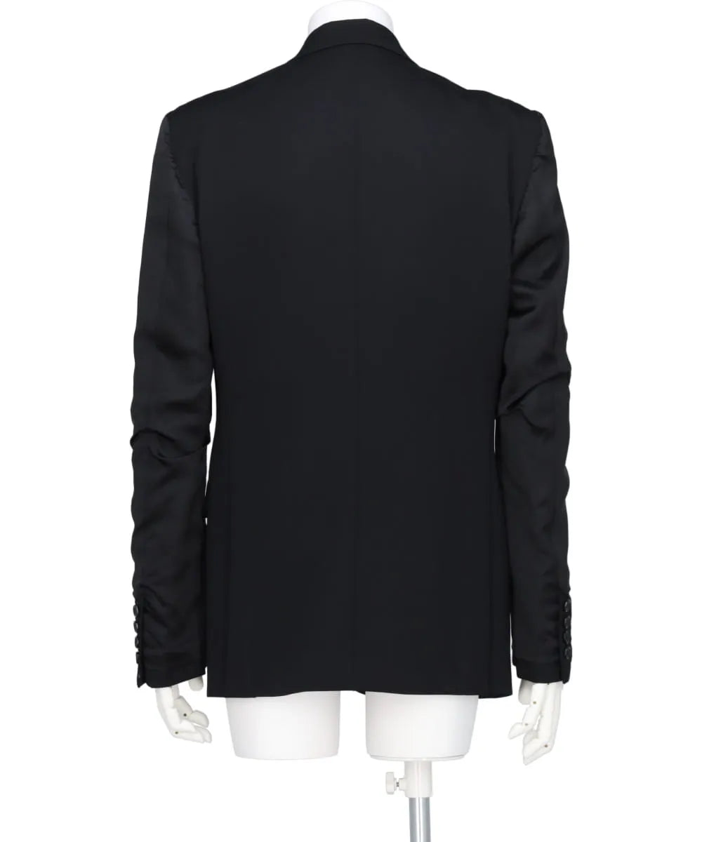 DOESKIN INSIDEOUT SLEEVE SINGLE BREASTED JACKET