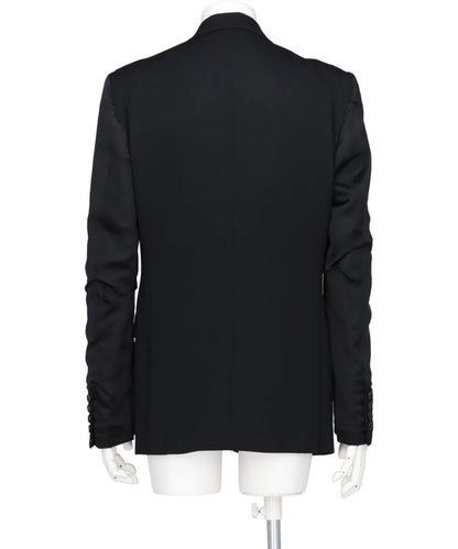 DOESKIN INSIDEOUT SLEEVE SINGLE BREASTED JACKET