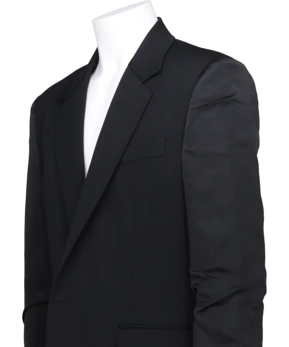 DOESKIN INSIDEOUT SLEEVE SINGLE BREASTED JACKET