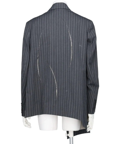 STRIPE SLASH OVER JACKET