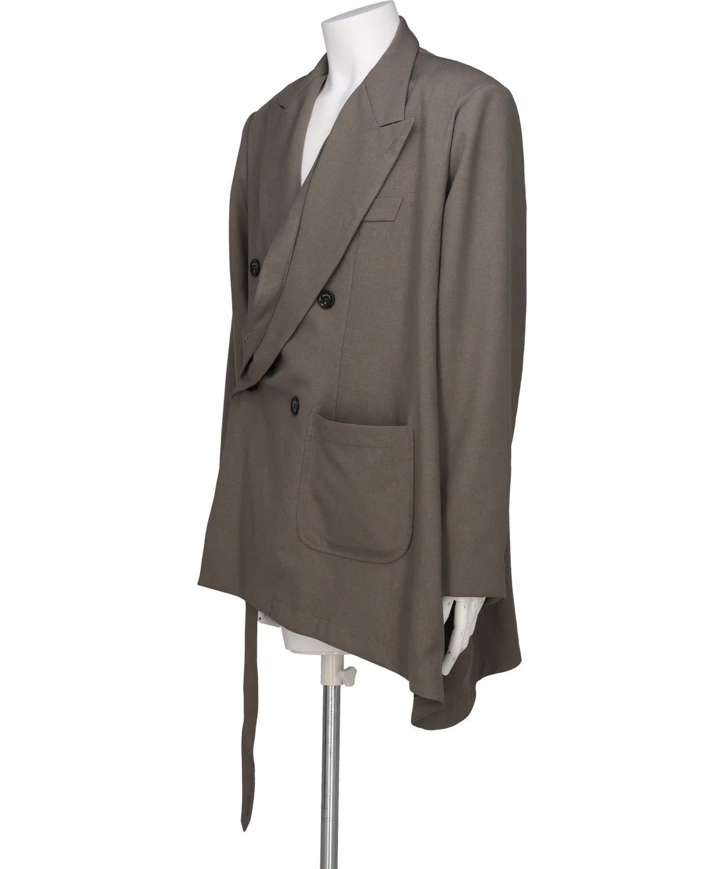 SLIPPERY PEAK LAPEL JACKET