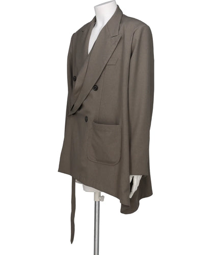 SLIPPERY PEAK LAPEL JACKET