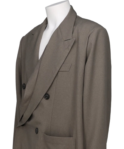 SLIPPERY PEAK LAPEL JACKET