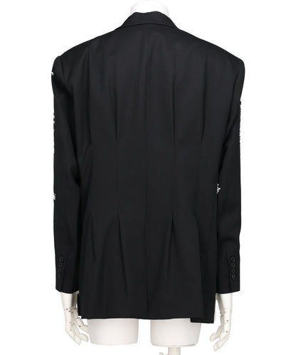 "TATTOO" PRINTED TAILORED JACKET