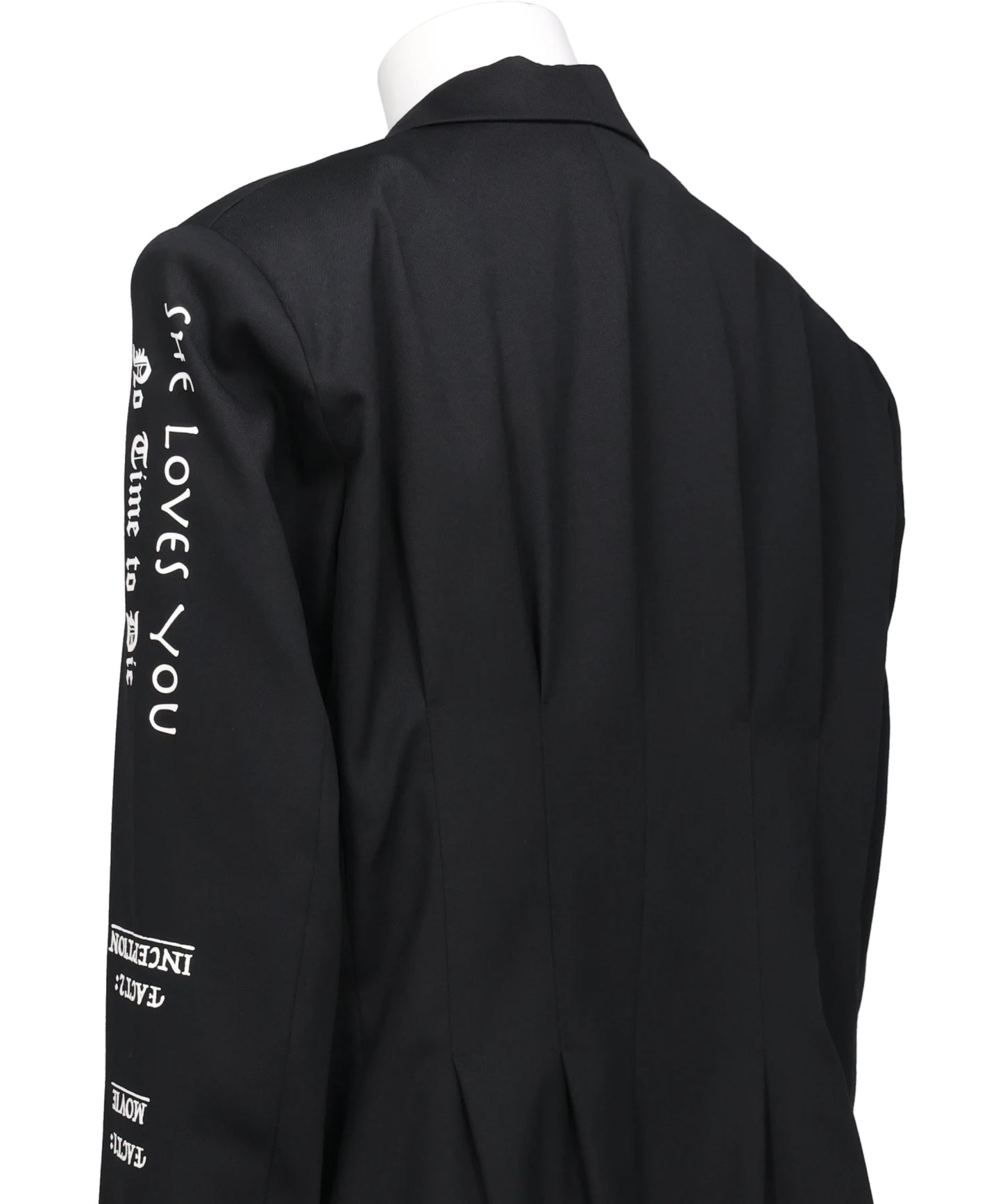 "TATTOO" PRINTED TAILORED JACKET