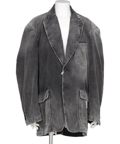 DISTRESSED CORDUROY BLAZER