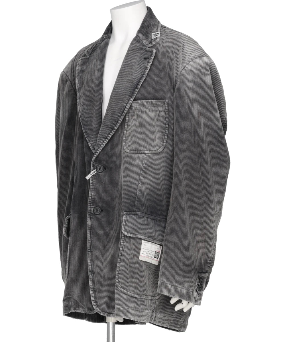 DISTRESSED CORDUROY BLAZER
